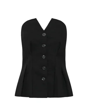 MWEvelina Shaped Top Zwart 1