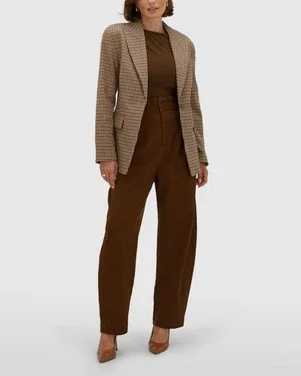 BERYL getailleerde blazer Bruin 1