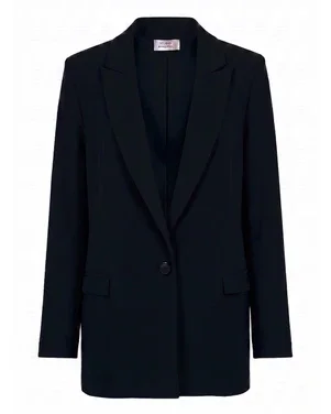 Sanny bonded blazer Zwart 1