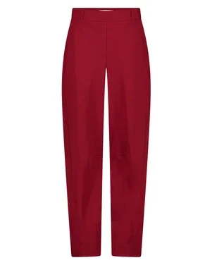 Marlis bonded barrel trousers Rood