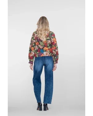 Jeans barrel Blauw