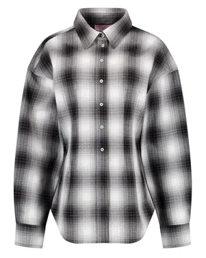 Tally check blouse Grijs