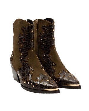 Fenne ankle boots studs Bruin 1