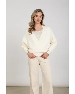 Beau Pullover Wrap Off White